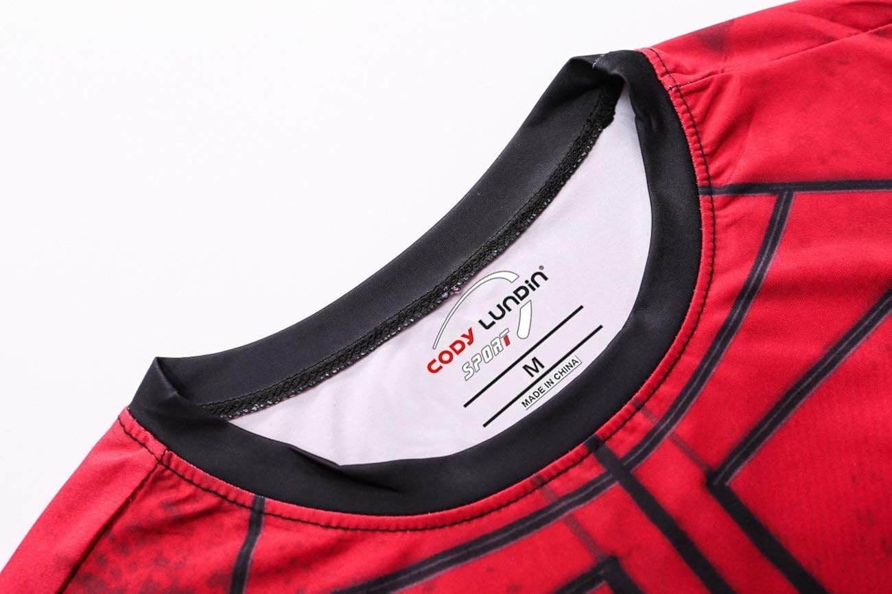 Vista 4 de Red Plume Camiseta deportiva de compresión para hombre camiseta de manga larga para correr Cool America Solider