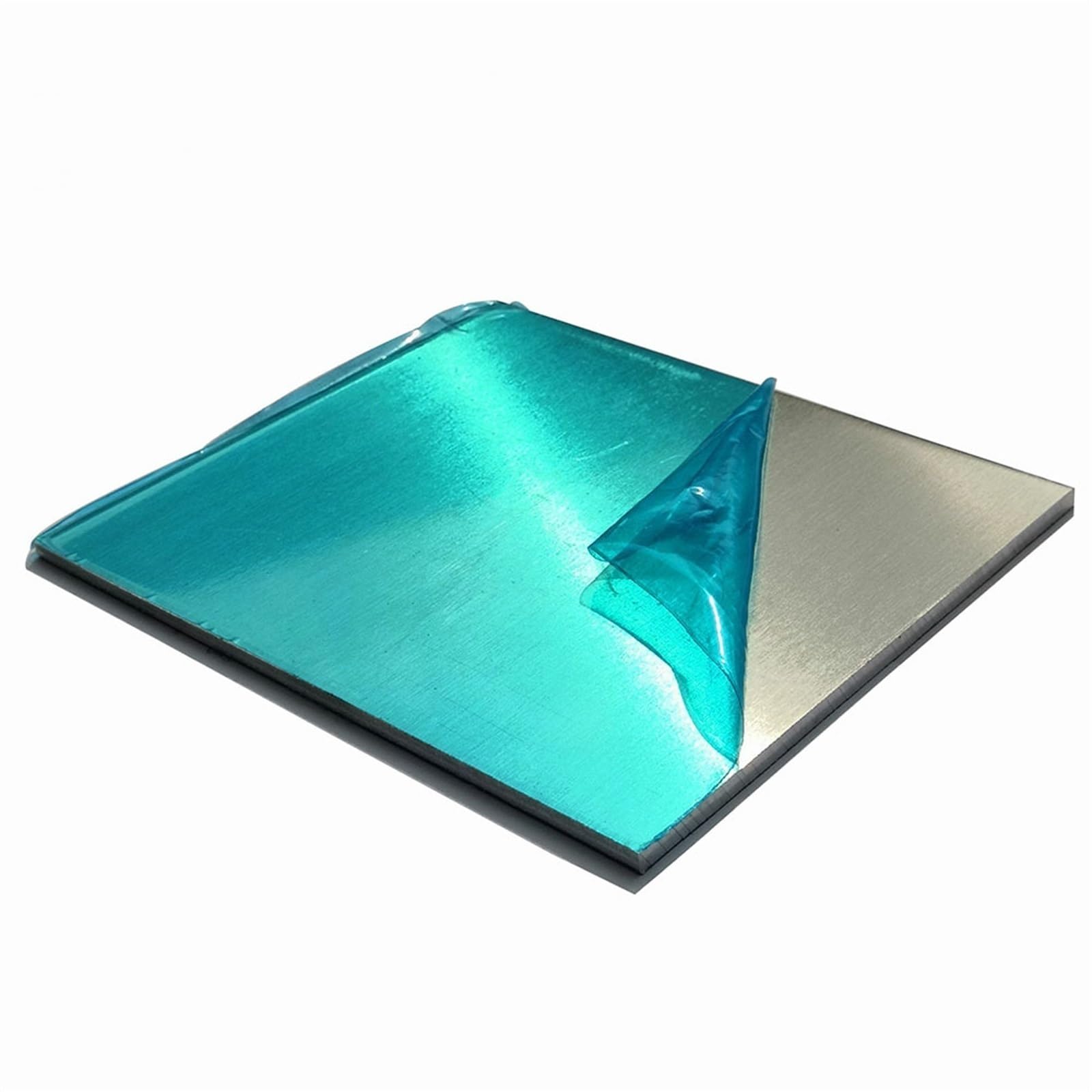 alluminio metallo Stampaggio di materiale for lavorazione a macchina di lastre piane in metallo di alluminio industriale con pellicole protettive decorativo piegabile(300X300x2.0mm 1pcs)