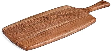 Acacia Wood Cutting Board - Wooden Kitchen Chopping Boards for Vegetables, Fruits, Meat, Cheese, Bread & Wooden Serving Platter 17 By 7 Inches