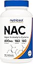 Nutricost N-Acetyl L-Cysteine (NAC) 600mg, 180 Capsules - Non-GMO, Gluten Free