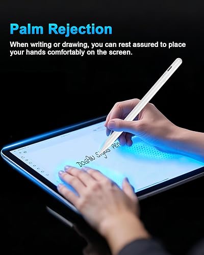 Miniatura 3 de DOGAIN Lápiz óptico para iPad 9 y 10 Lápiz de carga tipo C para iPad Palm Rejection Active Pen compatible con (2018-2024) Apple iPad 678910, Air