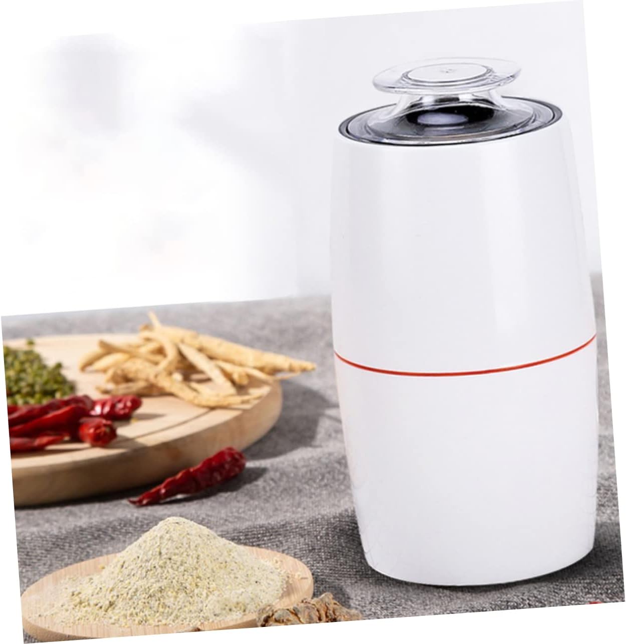 1pc Electric Grain Mill for Home Use Multi-function Coffee Bean Motor Stress Crack Resistant Design Efficient Grinding Without Chunks for and Grains
