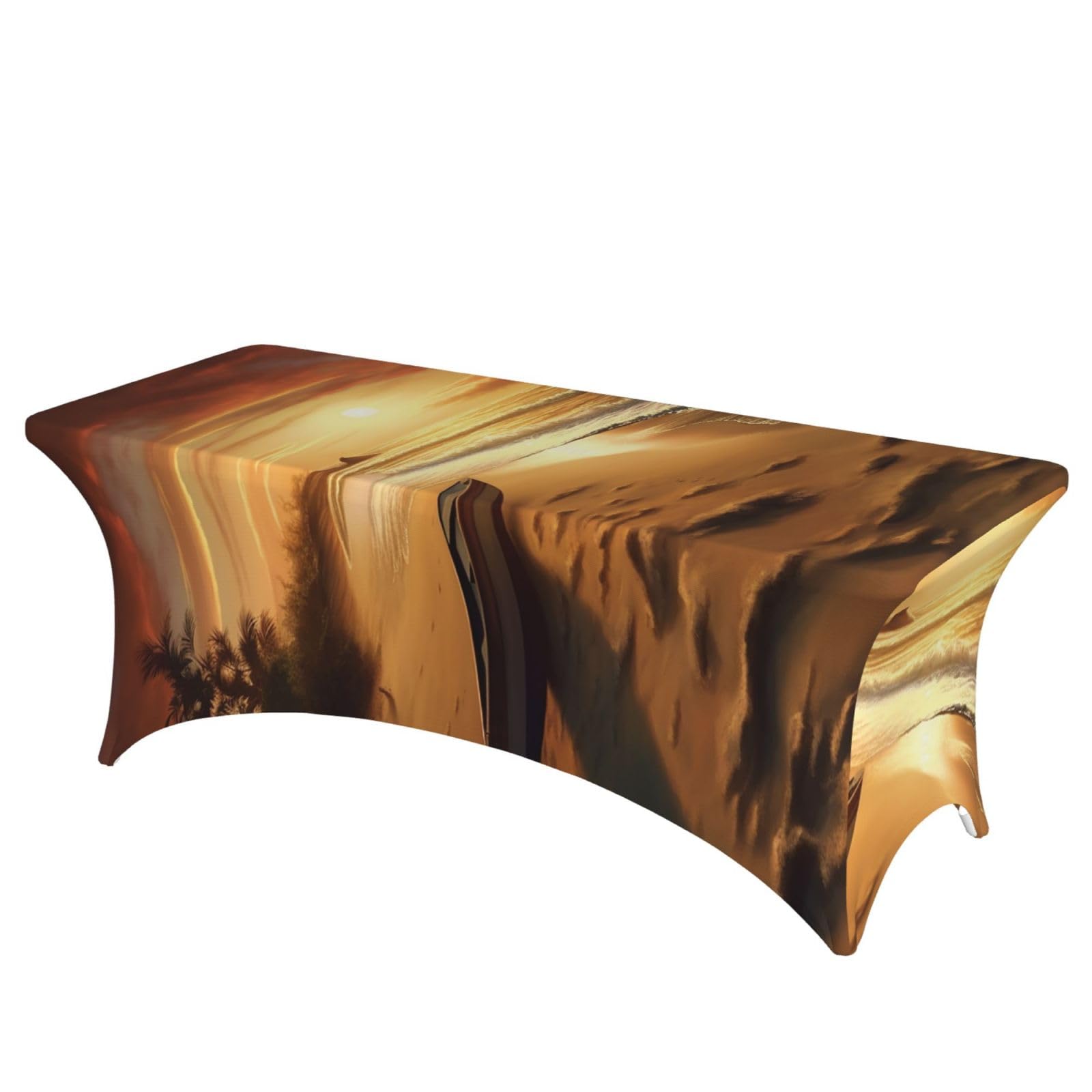 Nappe rectangulaire universelle anti-pli en élasthanne pour événements et fêtes
