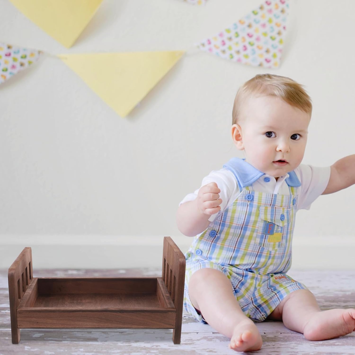 Wooden Photoshoot Newborn Photo Shoot Prop Photo Wooden Decorative