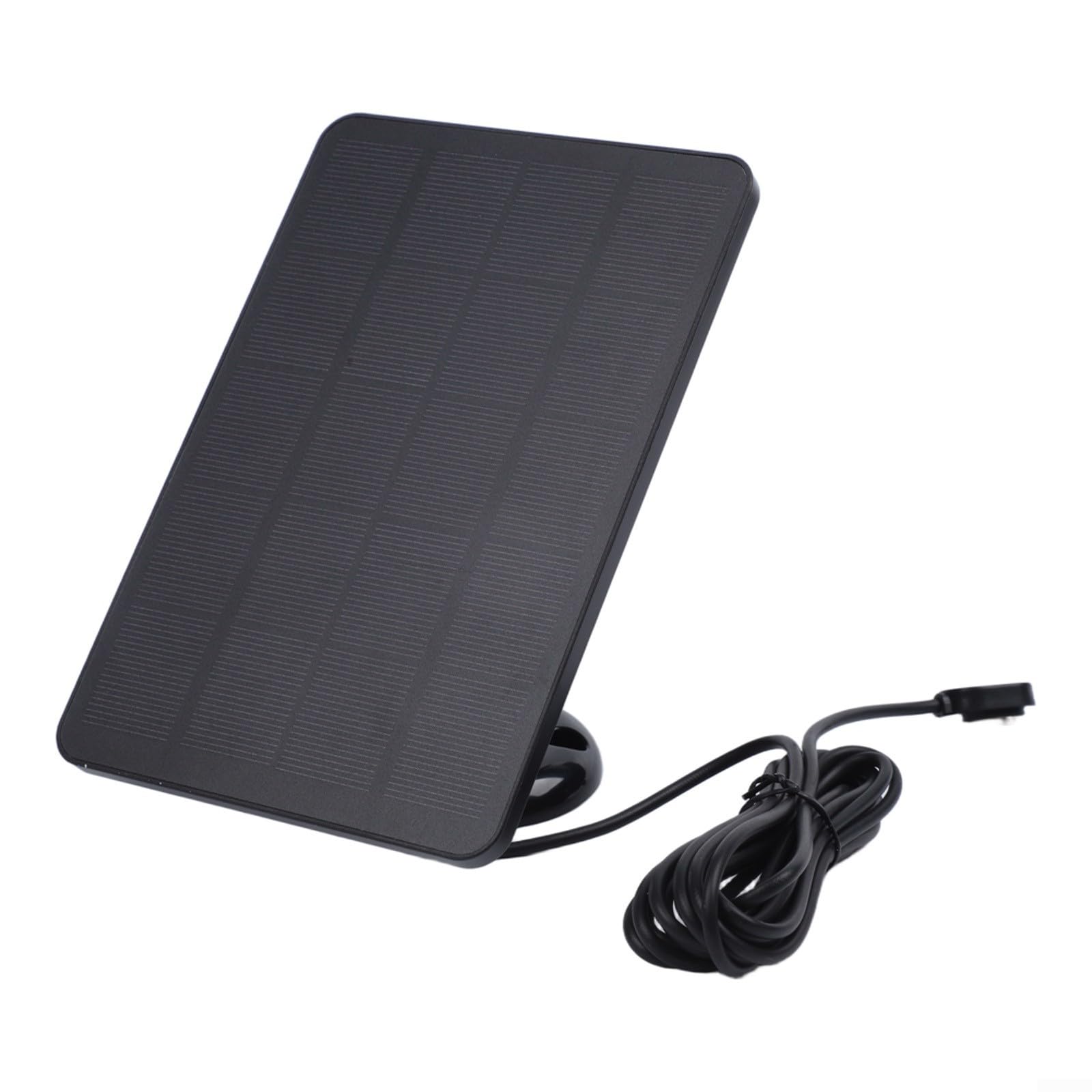 Odporny na warunki atmosferyczne panel słoneczny do kamery bezpieczeństwa Arlo, do użytku na zewnątrz, moduł solarny 4 W, przewód Floodlight Pro 3, 5S (czarny)