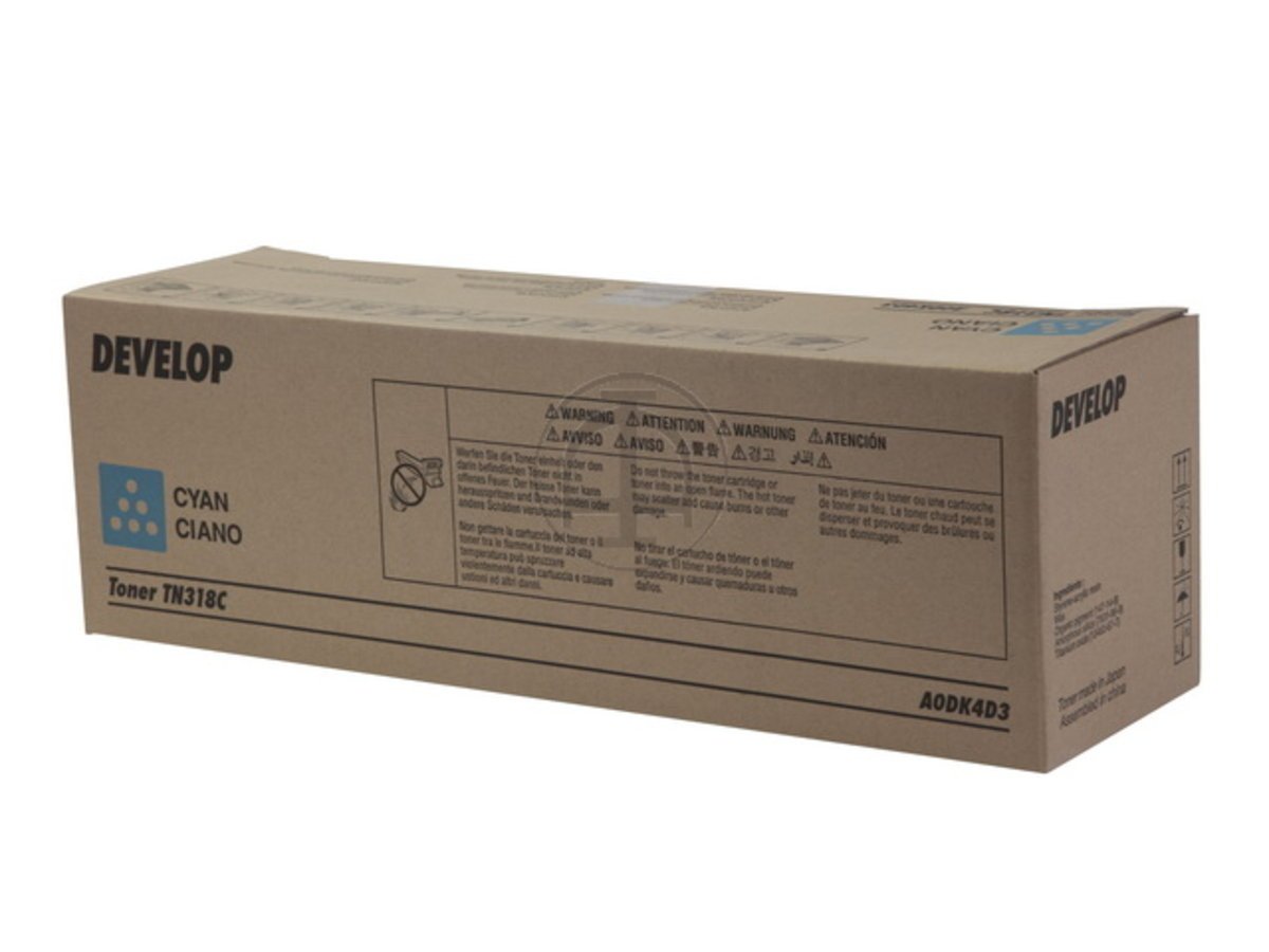 Toner cyan Develop Ineo + 20 original TN-318 C pour imprimante laser