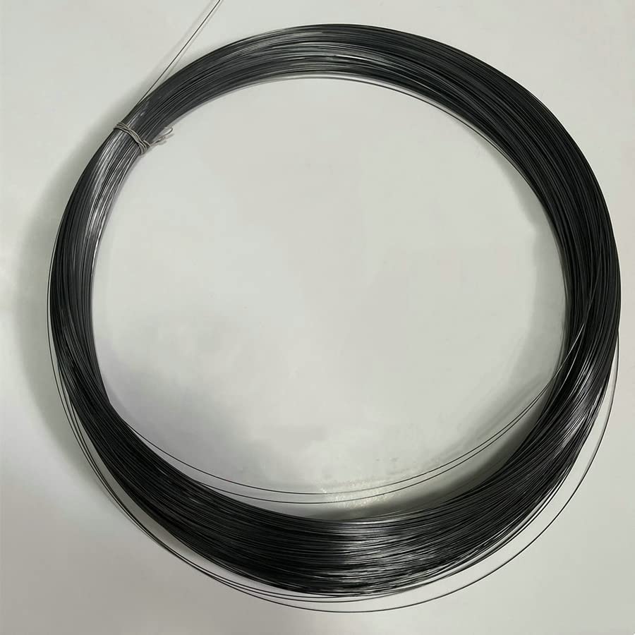 Fil d'acier à ressort super élastique en alliage de nitinol nickel-titane 0,1 à 1,8 mm Noir 1,7 mm x 1 m