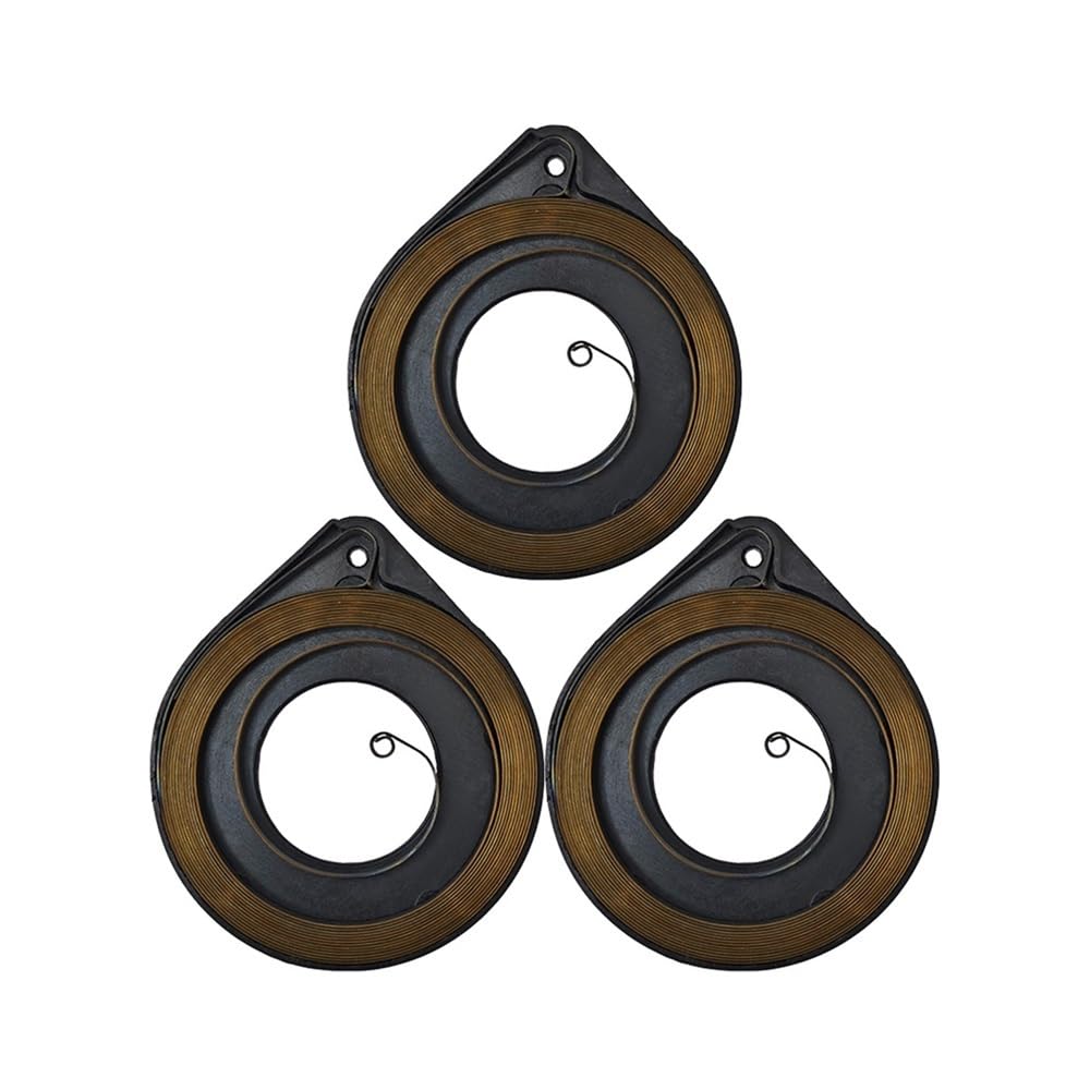 Ressort démarreur à rappel pour tronçonneuse 50 51 55 - Lot de 3 pièces