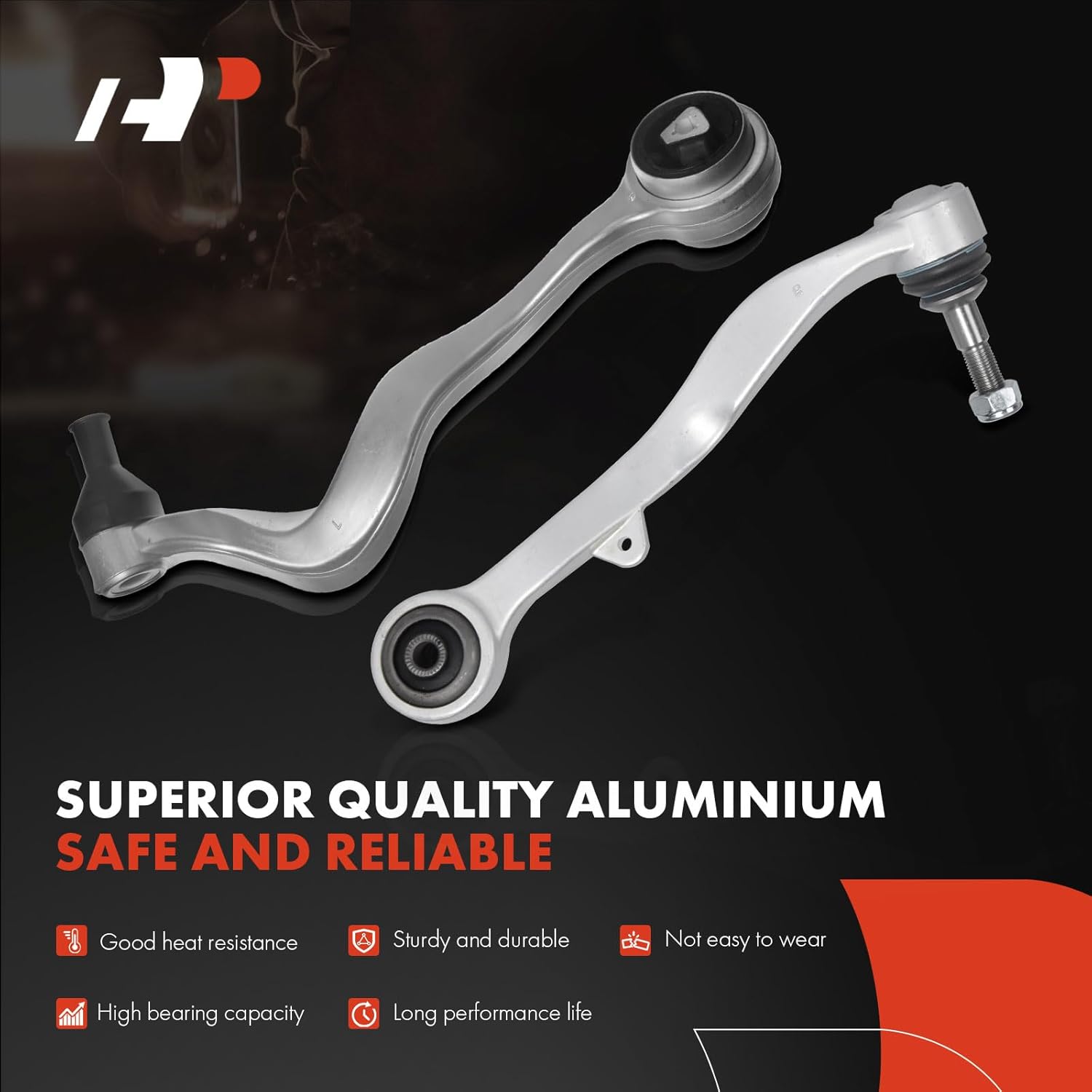 A-Premium 6Pcs Front Suspension Kit, Lower Forward & Rearward Control Arm, Sway Bar Link, Compatible with BMW E60 Series - 525i 2004-2010, 530i 2004-2007, 545i 2004-2005, 550i 2006-2010