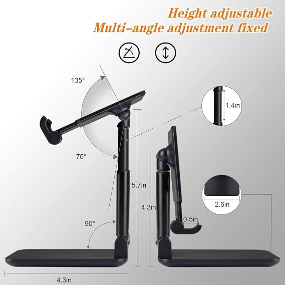 Hobimtek HT-2121 Katlanabilir Telefon ve Tablet Standı Ayarlanabilir Taşınabilir Elektronik Cihaz Standı