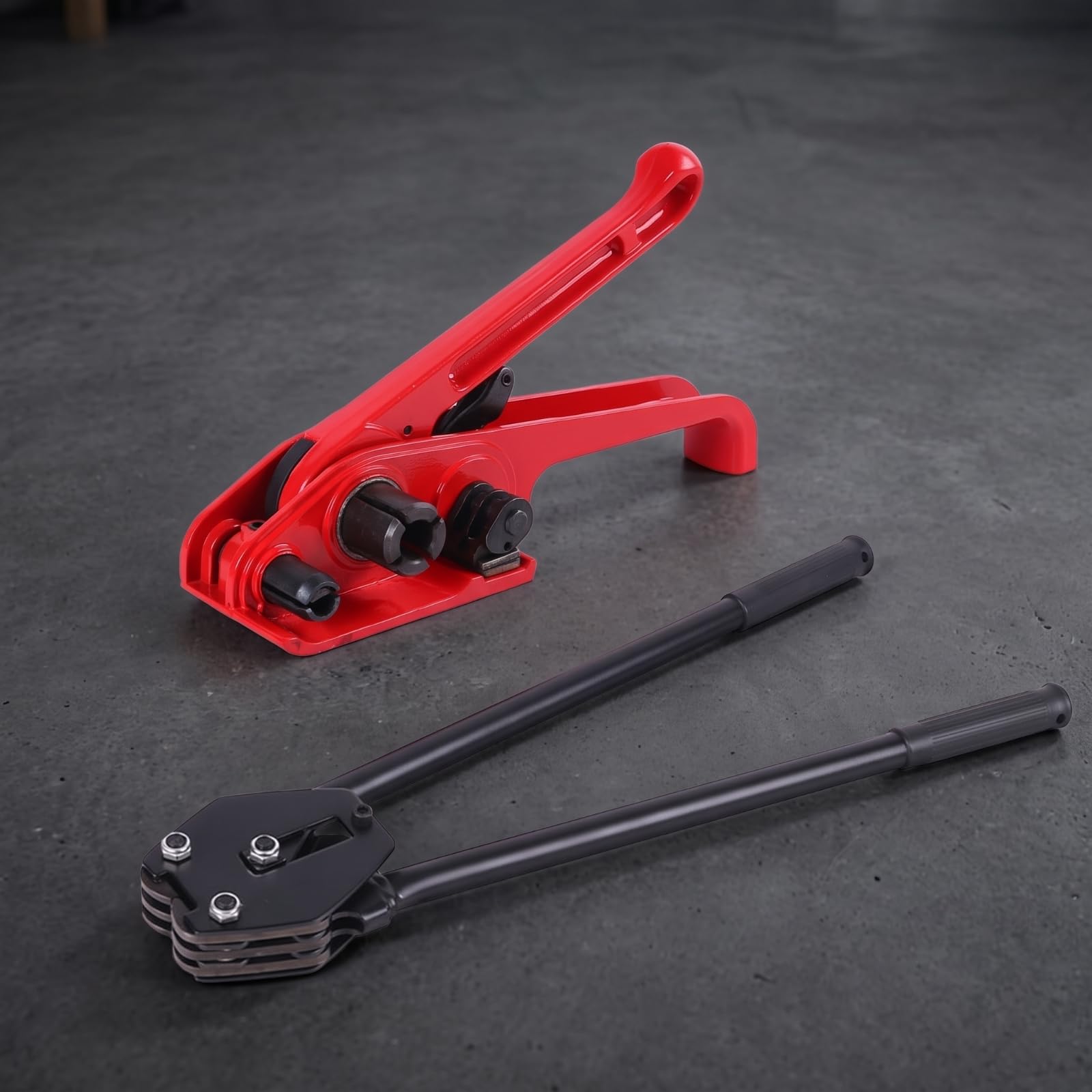 Tendireggia Manuale a Leva Hardware | Kit di Reggiatura, Portatile, Set di Reggia, per Magazzino, Officina, Addetti All'imballaggio