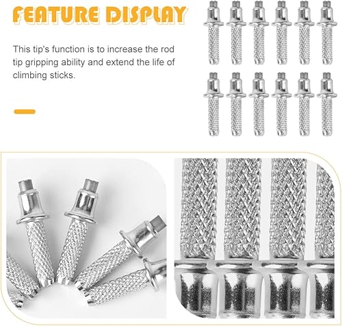 Miniatura 7 de Accesorios de camping resistentes para caña de trekking, puntas de repuesto para bastones de senderismo para caminar, puntas de bastón de trekking,