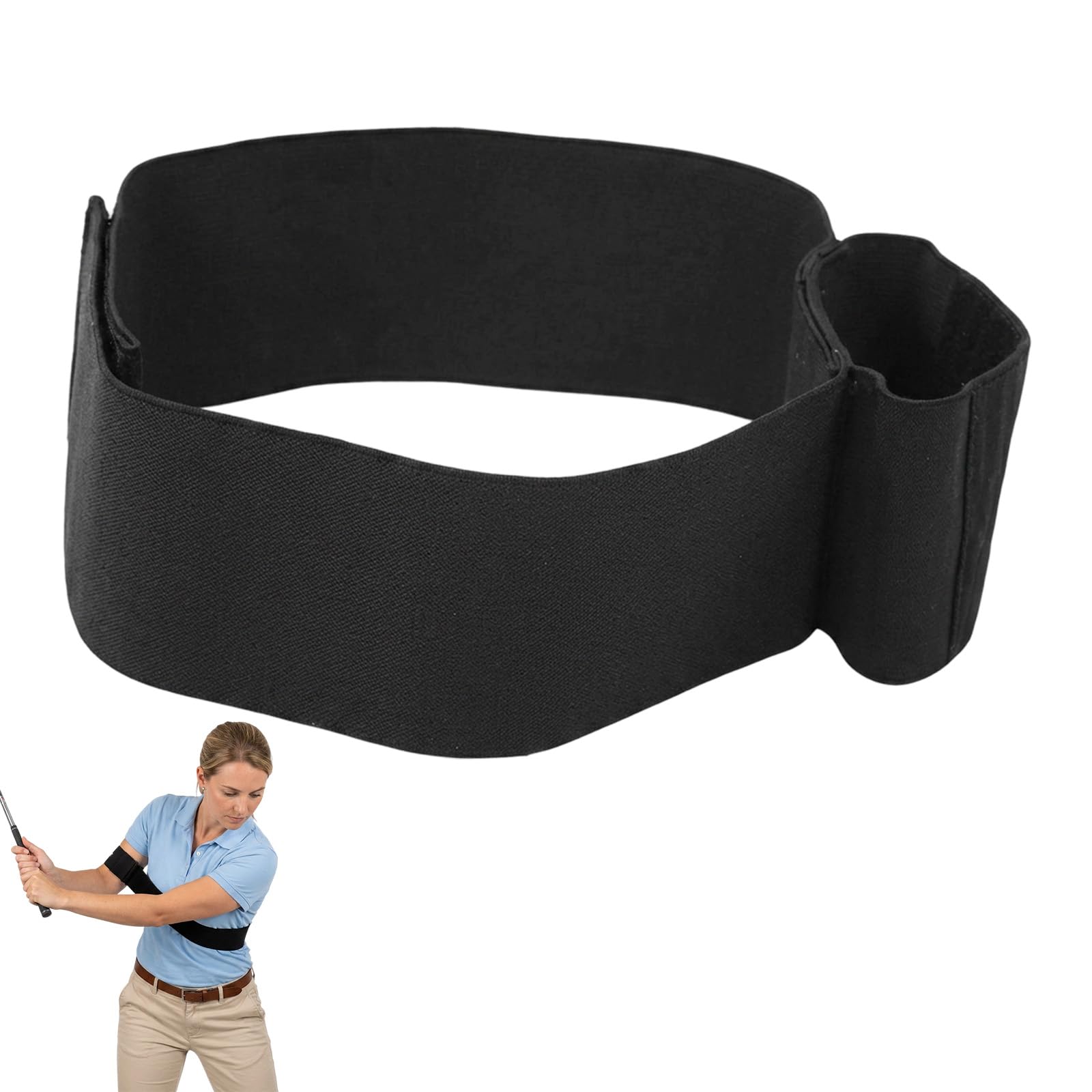 ZISHAN Slider Golf Aid, Golf Training Aids for Swing Consistency, Golf Swing Training Aid for Indoor Outdoor Practice, Portable Golf Trainer Equipment for Technique Refinement