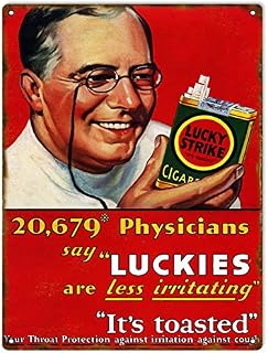 Luckies Physicians Tobacco Cigarette Sign