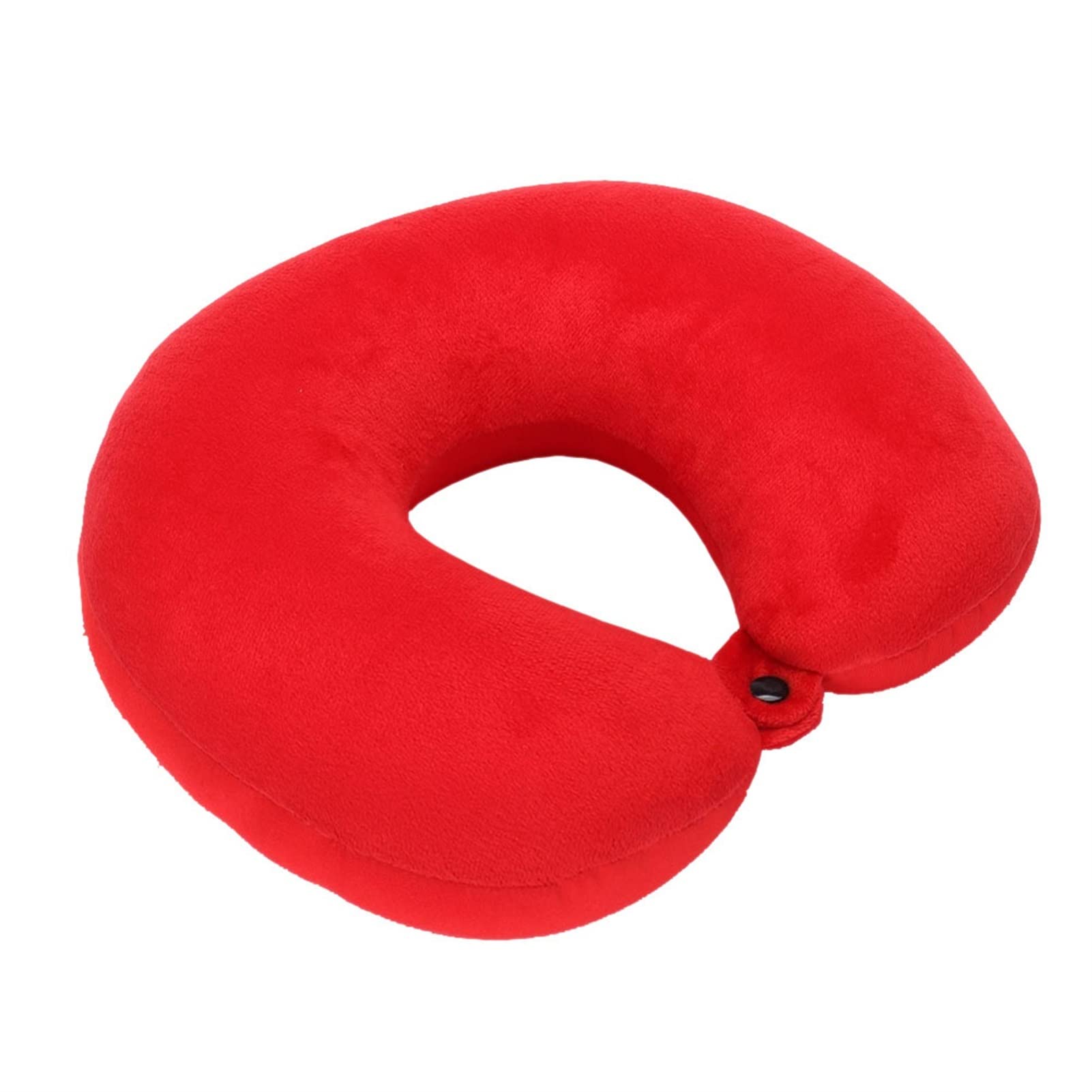 Cuscino da Viaggio a Forma di U Particelle Collo Cuscini per Aereo per Auto Morbido Cuscino per La Casa Tessili per Esterni Portatile Morbido (Colore : Giallo) (Rosso)