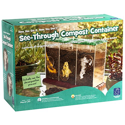 Educational Insights See-Through Compost Container - STEM Kits for Kids, Earth Science Kit for Homeschool or Classroom, Practice Observation & Learn About Nature, Science Experiments for Kids Ages 4+ - Thumbnail 7