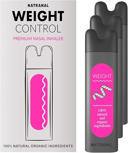 Natranal Inhalador de aromaterapia para aliviar el apetito Ayuda a detener los antojos de alimentos, ayuda para la pérdida de peso de la dieta y