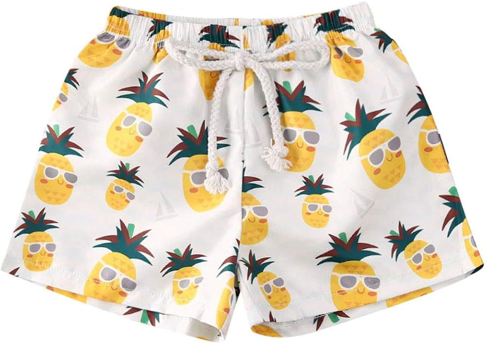 Toddler Baby Boys Swim Shorts Coconut Tree and Leaves Print Swimming Trunk Kids Boy Waves Swimwear: Clothing, Shoes & Jewelry