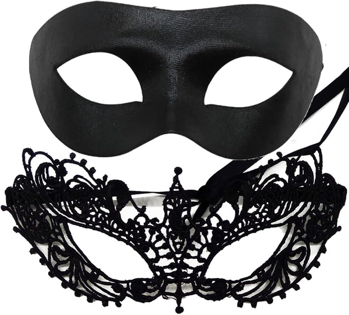 7Queen Rhinestone Rose Women Men Mask for Couples Mardi Gras
