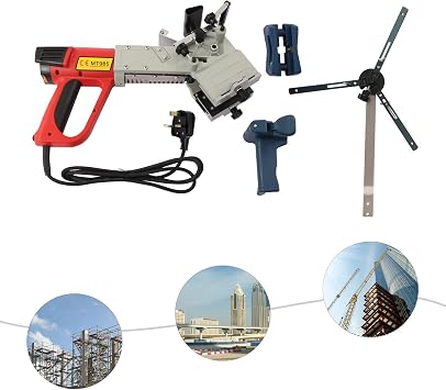 Woodworking Edge Bander Banding Machine Portable Curve Straight Small Manual 220V/50Hz 2000W Portable Edge Banding Machine Curve Wood Head and Tail Trimming Carpenter Hardware