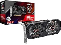 Vista 1 de ASRock AMD Radeon RX 6500 XT Phantom Gaming D 4GB OC GDDR6 0dB Enfriamiento silencioso 18 Gbps 64-bit 7680 x 4320 Tarjeta gráfica Dual Fan HDMI