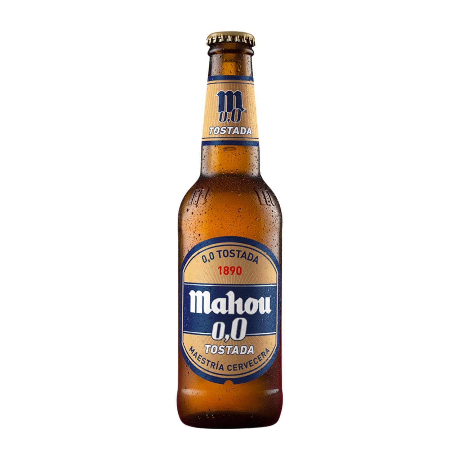 Cerveza Caja de 24 unidades Tostada 0,0 Botellín Tercio 33 cl Sin Alcohol