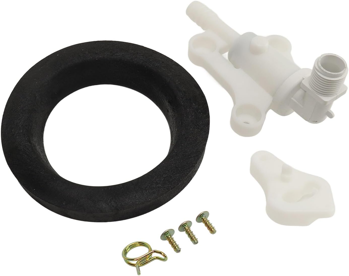 RV Toilet Valve Kit, Durable Sealing Performance, RV Toilet Parts, Easy Installation, for RV Owners, Campers, and Travelers