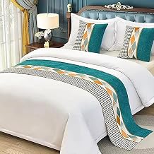 Bed Runner Twin Size Decorative Bed Scarf for Bedroom Hotel Wedding Room with Pillow B,1.8m
