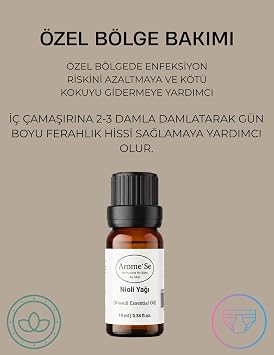 Arome'Se Nioli Yağı%100 Doğal (Niaouli Uçucu Yağı), Enfeksiyon Önleyici Bakım Yağı, 10 ml