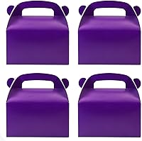 Vista 17 de Paquete de 30 cajas de regalo de fiesta azul oscuro, cajas de regalo, cajas de regalo de papel a dos aguas con asas. Perfecto para fiestas