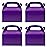 Oletx 30-Pack Dark Purple Party Favor Treat Boxes, Goodie Boxes, Gable Paper Gift Boxes with Handles. Perfect for Purple Birthday Party Baby Shower Decoration Supplies