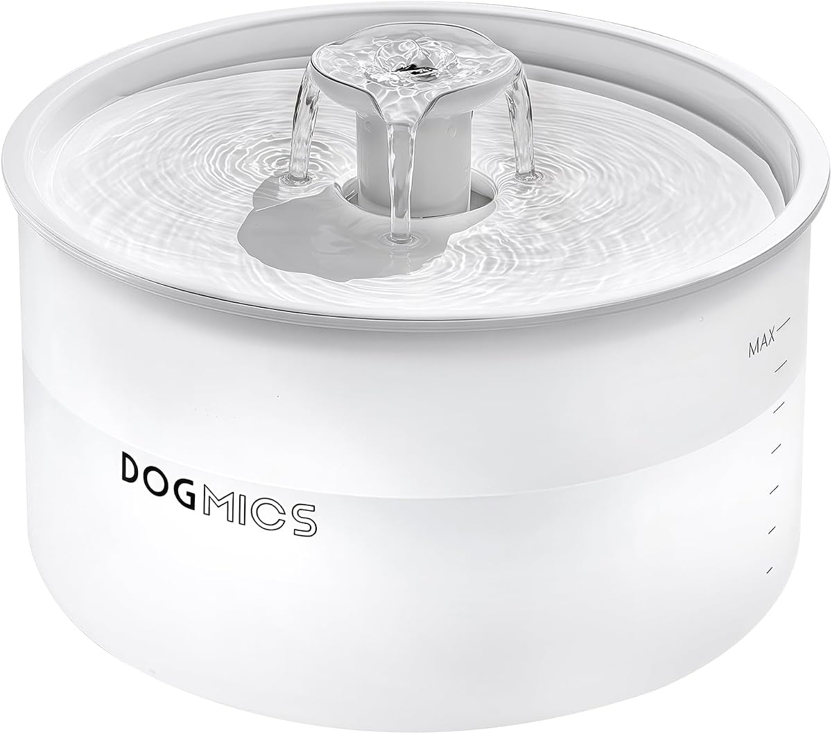 Fuente de agua para gatos Separación de aguas residuales Dispensador de agua para perros de 3,8 l/128 oz | Fuente automática para gatos para beber, filtración multicapa, fuente de agua silenciosa para mascotas para gatos de interior, perros pequeños