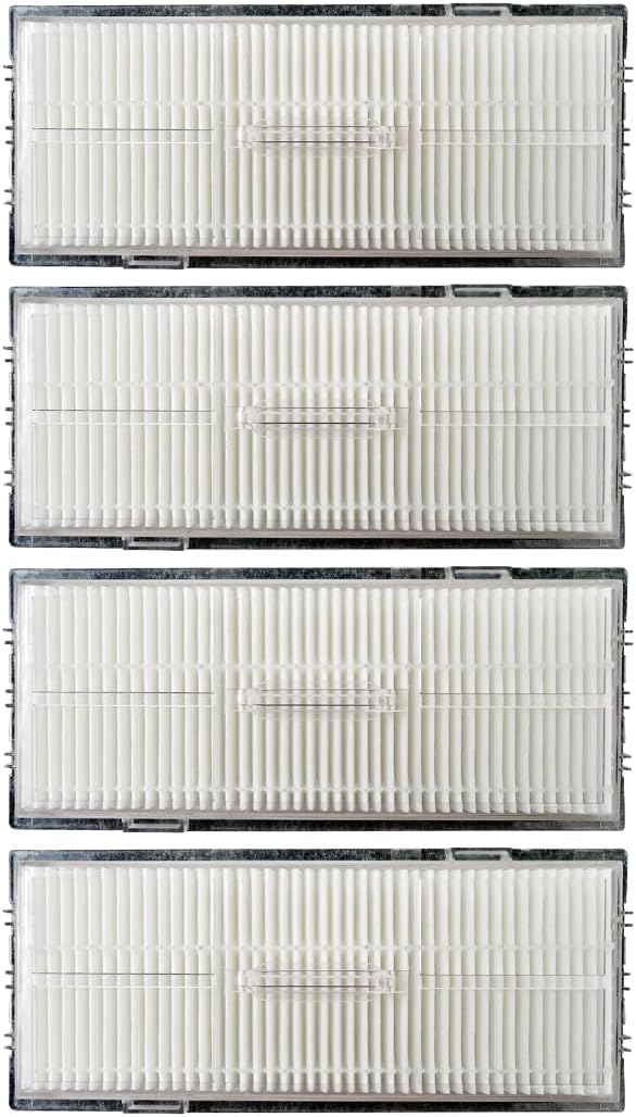 Latest Upgraded Upgraded Washable Filter for Roborock S8 Pro Ultra / S8+ / S8 / S7 Max Ultra / S7 / S7+ / S7 MaxV / S7 MaxV Plus / S7MaxV Ultra Robot Vacuum Cleaners (4Pcs White)