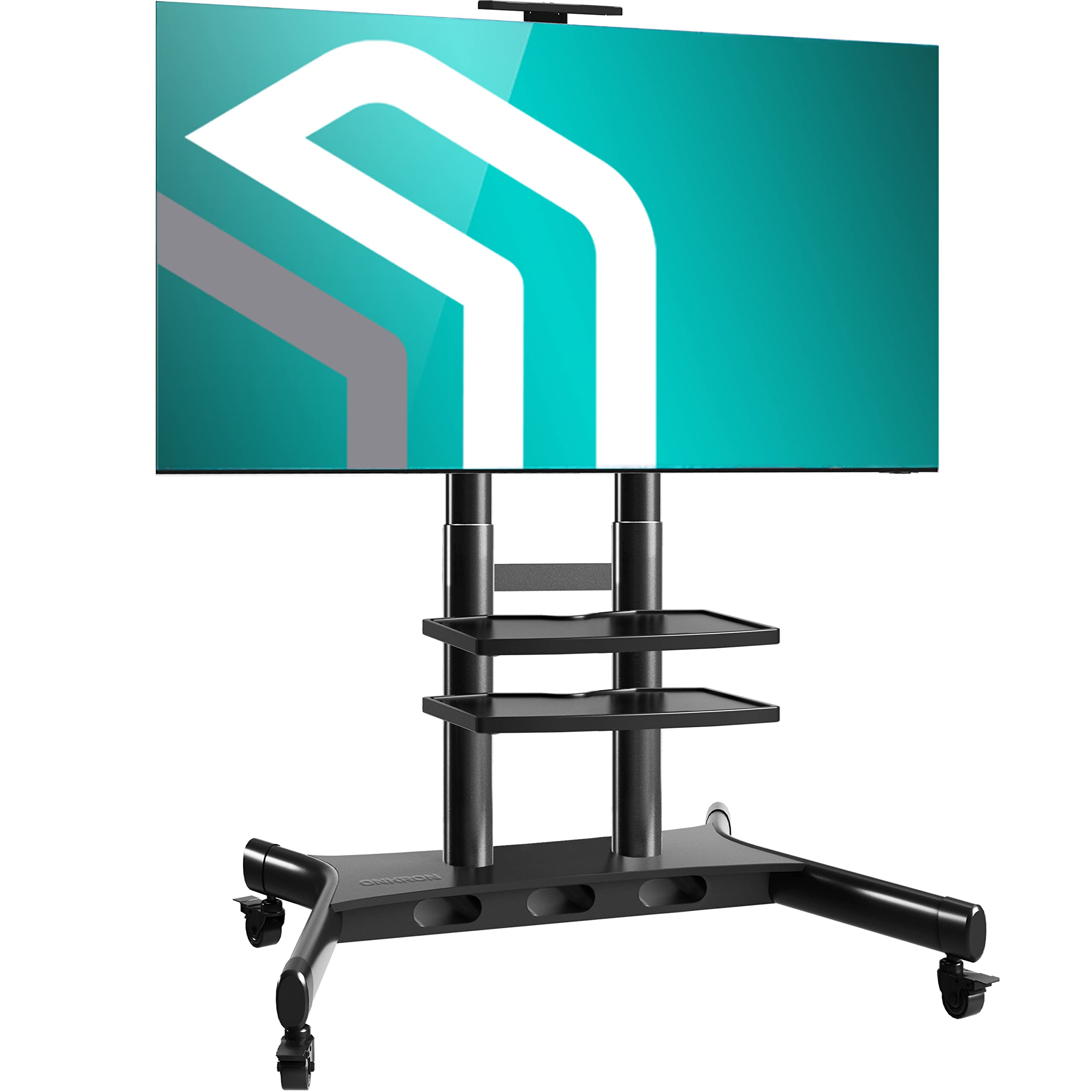 ONKRON Mobile TV Stand with Wheels Rolling TV Stand for 5083 Inch LED LCD Flat or Curved