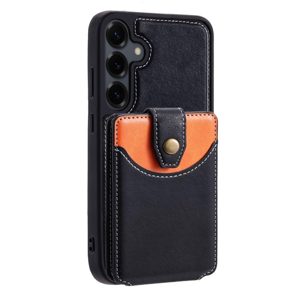 Generic Étui compatible avec Redmi Note 11 4G (couleur : noir) Portefeuille Poche pour carte en cuir Étui à rabat magnétique