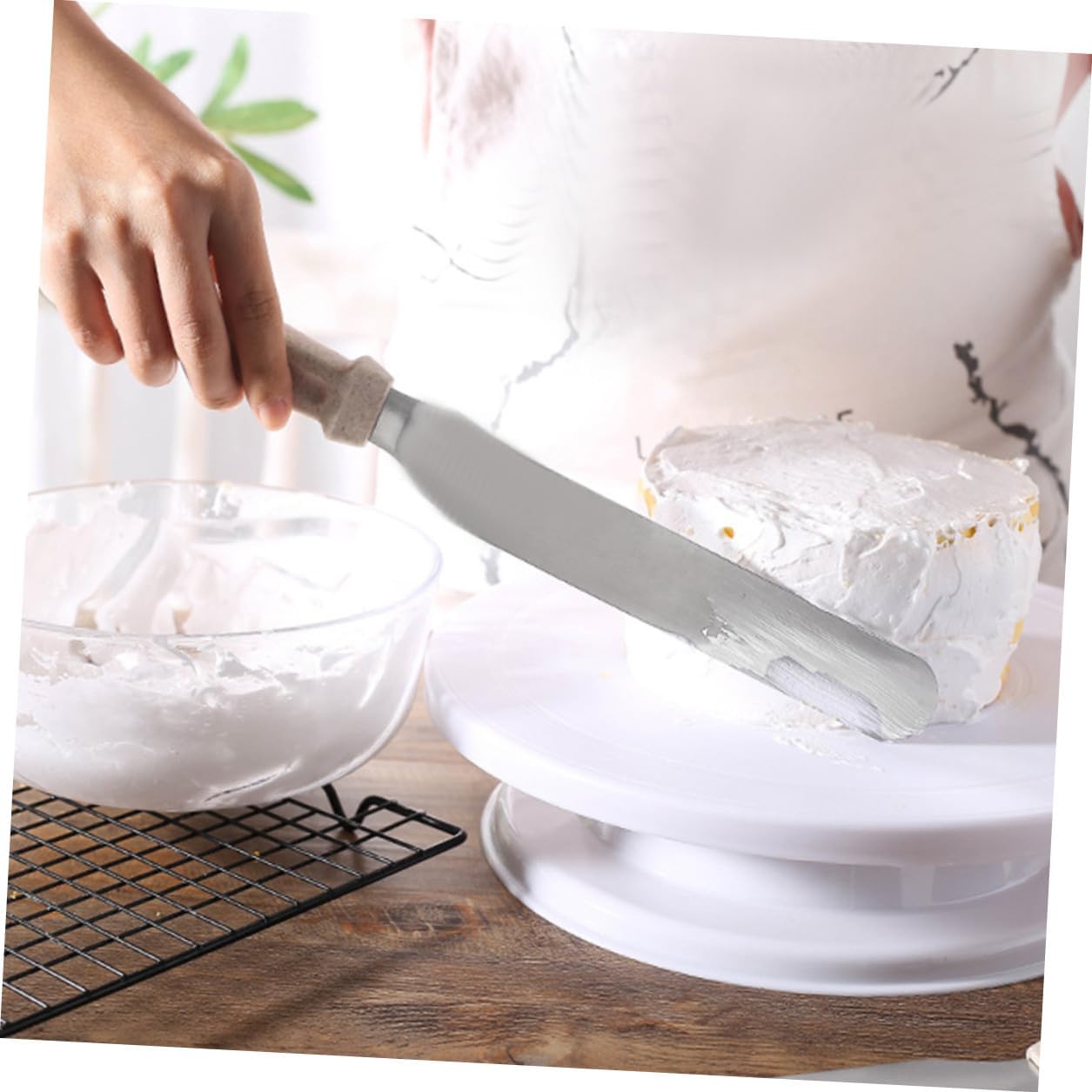 3pcs Baking Spatula Cake Decorating Spatula Cream Scraper Set