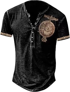 Ansenesna Men's Sofspun Fleece Sweatshirt Summer Crewneck Mens Shirts Casual Button Down Short Sleeve Classic Plaid Shirt Cotton Linen Henley Shirt Workout Shirts for Men
