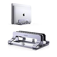 UGREEN Supporto Verticale 2 Slot per Laptop Regolabile, Stand PC Portabile Salvaspazio