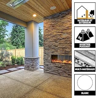 SIKA - Colle puissante - Sikaflex-119 High Tack Purform blanc - Collage d’objets lourds - Intérieur et extérieur - Maintien immédiat élevé - 300 ml