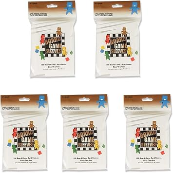 5 Packs Arcane Tinmen Board Game Sleeves 100 ct Oversize Size Card Sleeves Value Bundle!