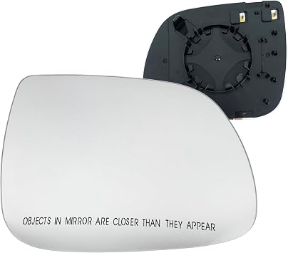 Spieg Passenger Side Mirror Glass for 2009-2017 Audi Q5 and 2010-2015 Q7 Heated with Backing Plate Right 8R0-857-536-H