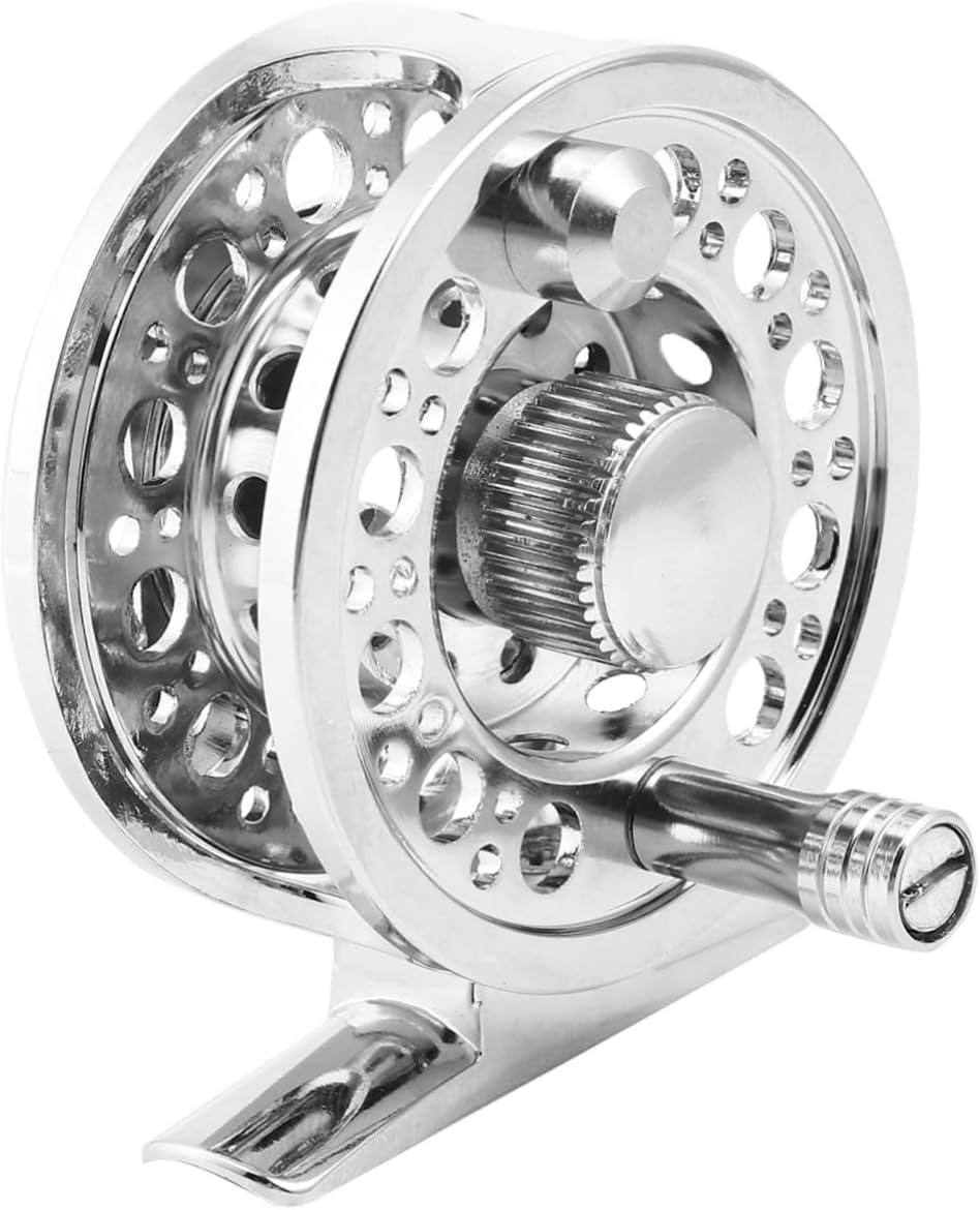 VICASKY Metal Fly Fishing Reel Large Arbor Design Aluminum Alloy Adjustable Drag Fishing Gear for Anglers Suitable for Freshwater