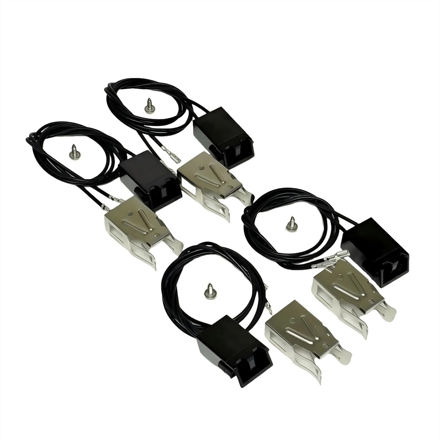 WB2X8228 Range Stove Burner Receptacle Kit - Fits for GE Stove Replaces Faulty Receptacles 250535 AH242972 EA242972 AP2013499 -Range Stove Eye Top Surface Burner Receptacle Block Kit - 4Pack Black