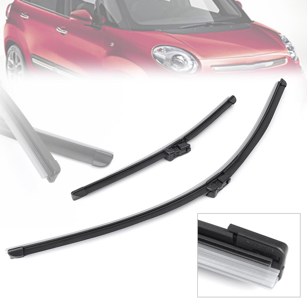 GZYF Windshield Wiper, Front Windshield Wiper Blades for Fiat 500L 2012-, 26" + 15"