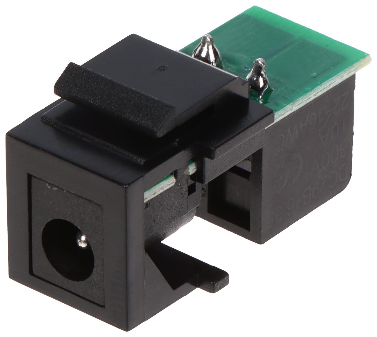 RiteAV Standard 2.1mm DC Power Jack to Screw Terminals Connection, Keystone Coupler for CCTV/Security Camera Wall Plates - Black