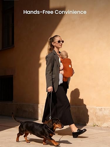 Miniatura 7 de GROWNSY Portabebés, cierre de liberación de un solo clic para fácil de usar, acogedor portabebés para recién nacidos a niños pequeños con soporte