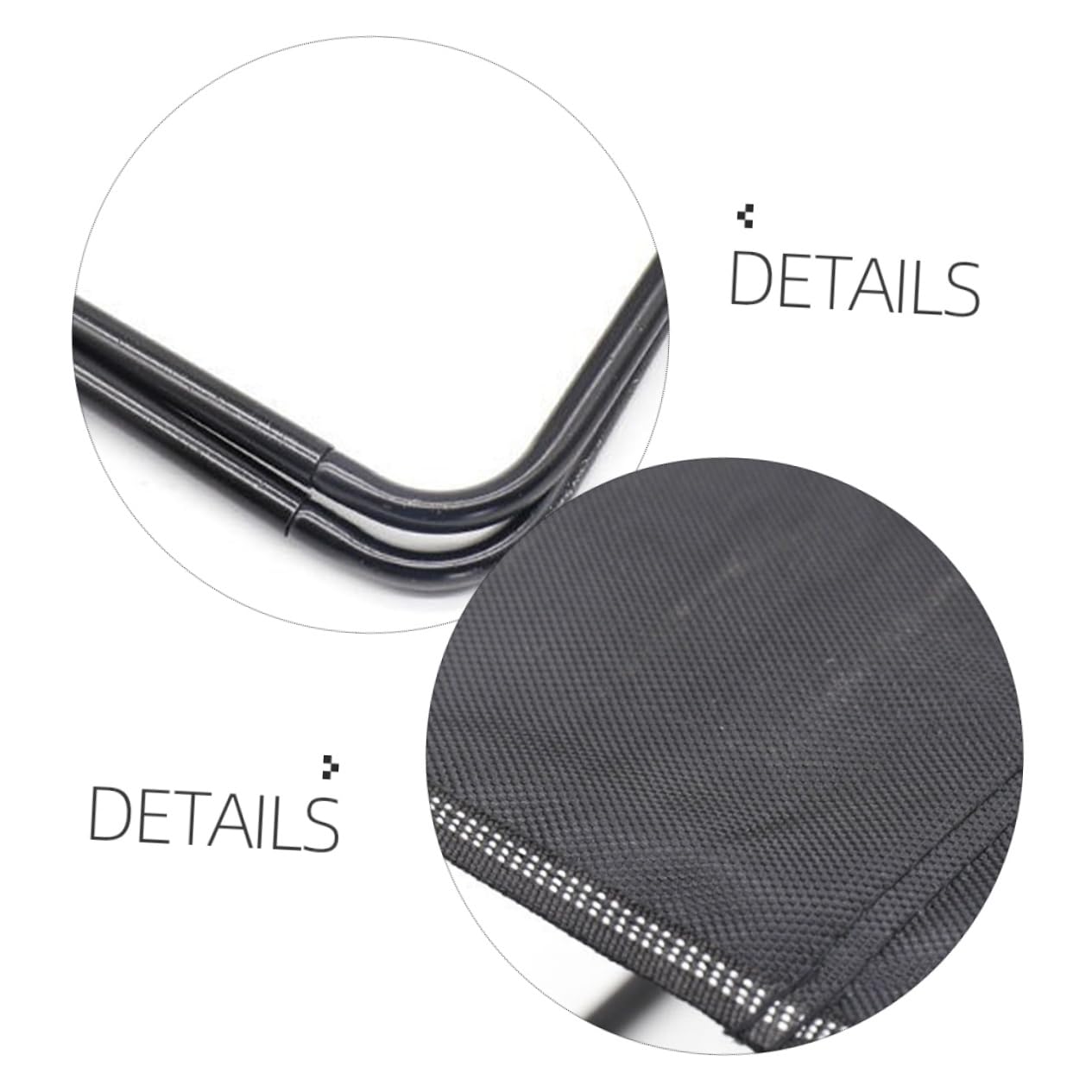 Alipis Sgabello Pieghevole da Campeggio Portatile, Piccolo e Leggero | Nero, Tela e Acciaio, Design Ergonomico Richiudibile, Vacanze Estive e Avventure Outdoor