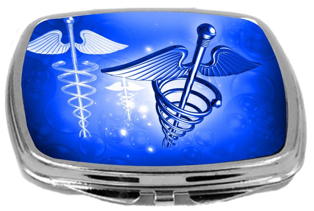 Rikki KnightCompact Mirror, Blue Medical Doctor Symbol, 3 Ounce