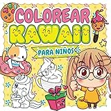  Colorear Kawaii para Niños: Libro para colorear super lindo con 40 dibujos kawaii para niños  Para los fanáticos del manga, japón y el doodle  ...  Dibujos para colorear para niños y niñas