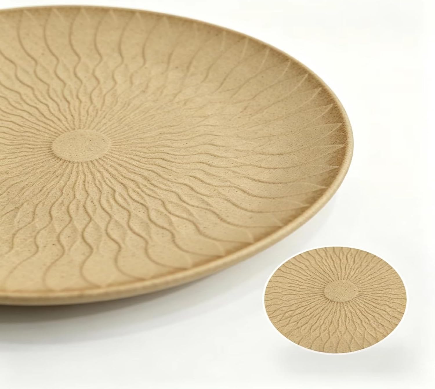 7.87" Wooden Ring Dish, Engraved Ring Tray, Wood Jewelry Dish Tray for Small Accessories Storage Home Decor& Daily Use image 3
